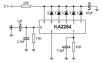 Vumetro de 5 Led