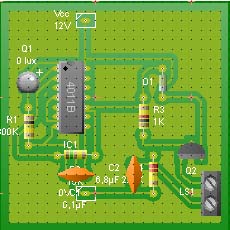 alarma luz pcb