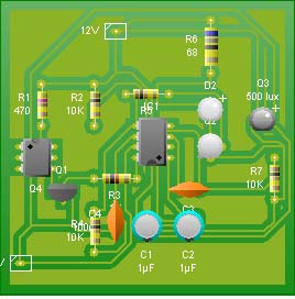 detector infrarrojos pcb