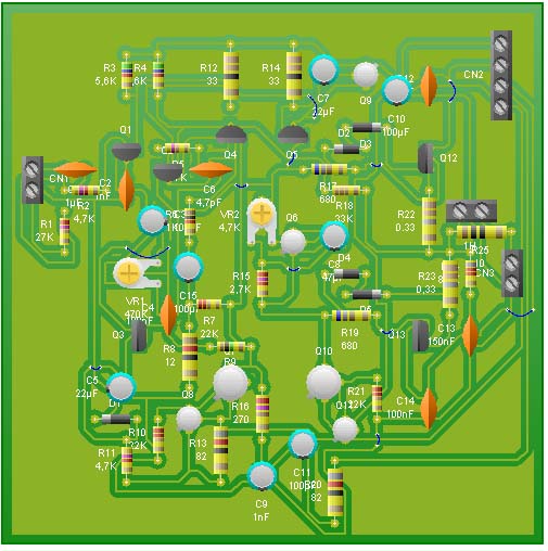 amplificador pcb