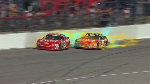 (El software muestra el flujo de aire tras los coches.) (Foto: ESPN)