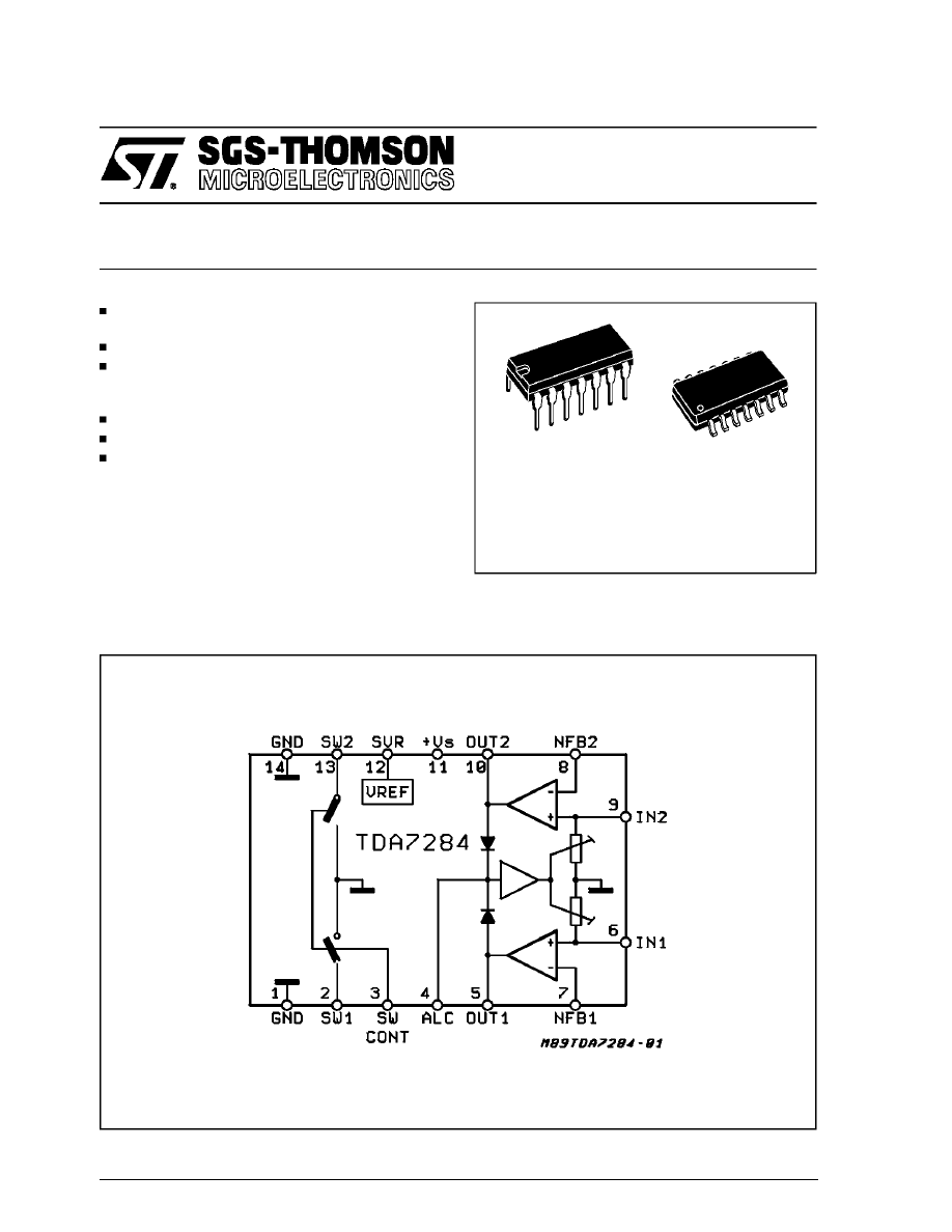 Caracteristicas tecnicas de TDA7284 - Datasheet
