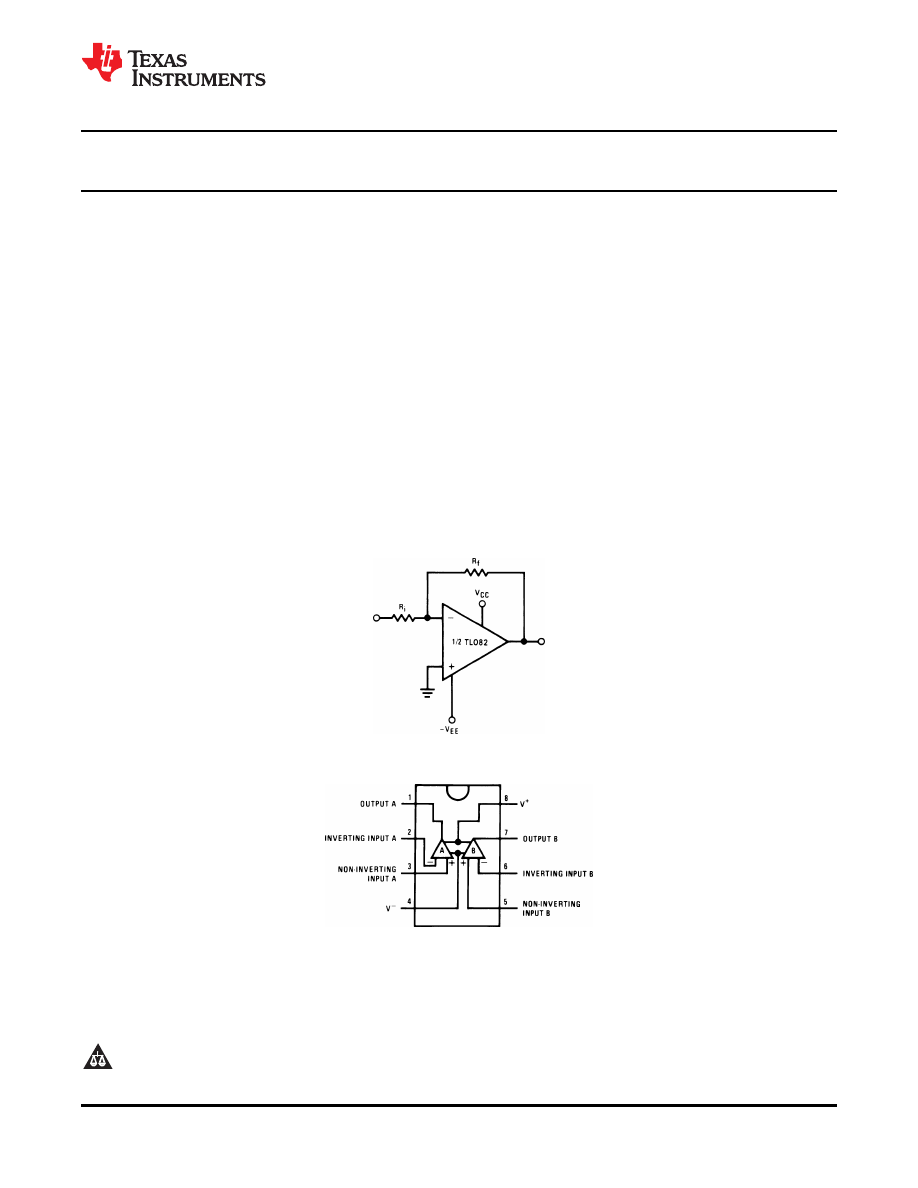 Caracteristicas tecnicas de TL082 - Datasheet